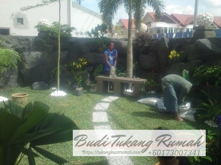Reka bentuk kolam ikan koi minimalis moden di Selangor